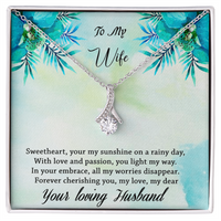 Load image into Gallery viewer, To my Wife - Your my sunshine on a rainy dat - Alluring Beauty Necklace
