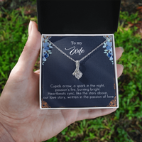 Load image into Gallery viewer, To my Wife - Cupids arrow - Alluring Beauty Necklace
