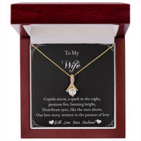 Load image into Gallery viewer, To my Wife - Cupids arrow, a spark in the night - Alluring Beauty Necklace
