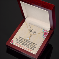 Load image into Gallery viewer, To my Wife - I love 3 things - Alluring Beauty  Necklace

