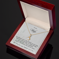 Load image into Gallery viewer, To my Wife - You're the melody to my song - Alluring Beauty Necklace
