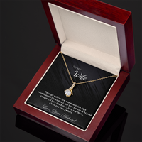 Load image into Gallery viewer, To my Wife - My love for you is beyond compare - Alluring Beauty Necklace
