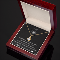 Load image into Gallery viewer, To my Wife - Cupids arrow, a spark in the night - Alluring Beauty Necklace
