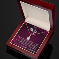 Load image into Gallery viewer, To my Wife - I cherish three things - Alluring Beauty Necklace
