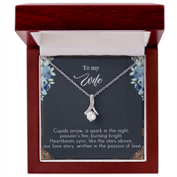 Load image into Gallery viewer, To my Wife - Cupids arrow - Alluring Beauty Necklace
