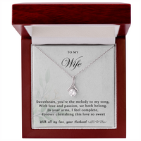 Load image into Gallery viewer, To my Wife - You're the melody to my song - Alluring Beauty Necklace
