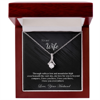 Load image into Gallery viewer, To my Wife - My love for you is beyond compare - Alluring Beauty Necklace
