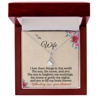 Load image into Gallery viewer, To my Wife - I love 3 things - Alluring Beauty  Necklace
