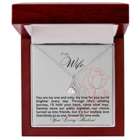 Load image into Gallery viewer, To my Wife - You are my one and only - Alluring Beauty Necklace
