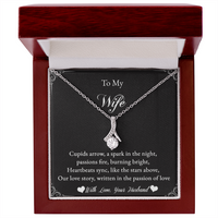 Load image into Gallery viewer, To my Wife - Cupids arrow, a spark in the night - Alluring Beauty Necklace
