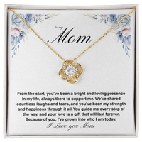 Load image into Gallery viewer, To My Mom - You&#39;ve Been My Strength - Love Knot Necklace
