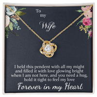 Load image into Gallery viewer, To my Wife - Forever in my Heart - Love Knot Necklace
