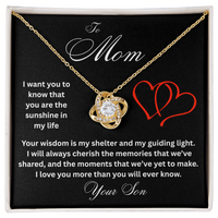 Load image into Gallery viewer, To Mom - I Want You To Know - Love Knot Necklace
