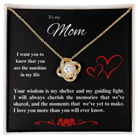 Load image into Gallery viewer, To my Mom - You are the sunshine in my life - Love Knot Necklace
