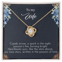 Load image into Gallery viewer, To my Wife - Cupids arrow - Love Knot Necklace
