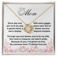 Load image into Gallery viewer, To My Mom - Your Love is a Treasure - Love Knot Necklace
