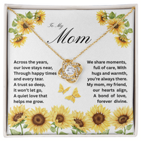 Load image into Gallery viewer, To My Mom - A Trust So Deep - Love Knot Necklace
