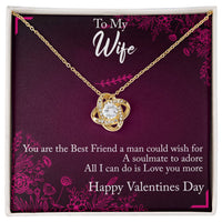 Load image into Gallery viewer, To my Wife -Valentines Day -  Love knot necklace
