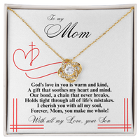 Load image into Gallery viewer, To my Mom - God&#39;s love in you is warm and kind - Love Knot Necklace
