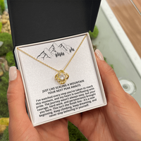 Load image into Gallery viewer, For Her Graduation - Your Next Peak Awaits - Love Knot Necklace
