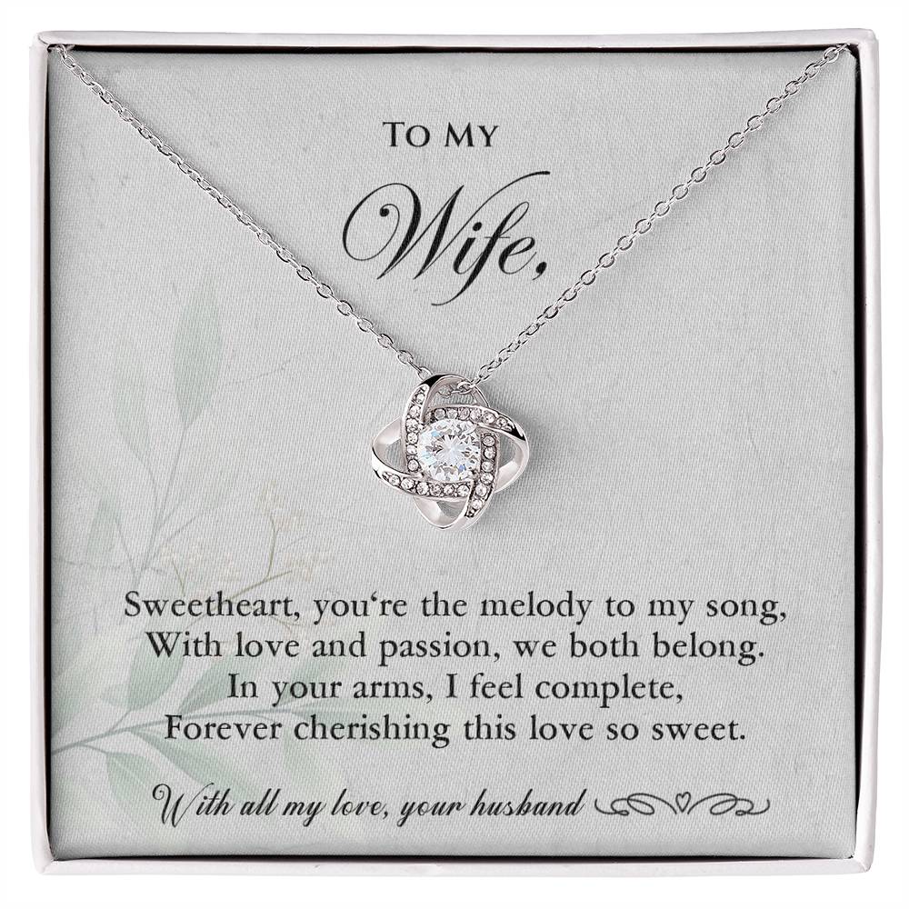 To my Wife - Love Knot Necklace