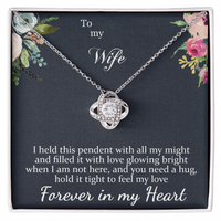 Load image into Gallery viewer, To my Wife - Forever in my Heart - Love Knot Necklace
