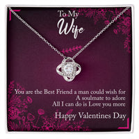 Load image into Gallery viewer, To my Wife -Valentines Day -  Love knot necklace
