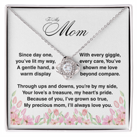Load image into Gallery viewer, To My Mom - Your Love is a Treasure - Love Knot Necklace
