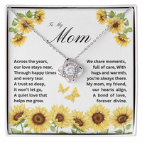 Load image into Gallery viewer, To My Mom - A Trust So Deep - Love Knot Necklace
