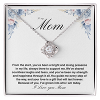Load image into Gallery viewer, To My Mom - You&#39;ve Been My Strength - Love Knot Necklace
