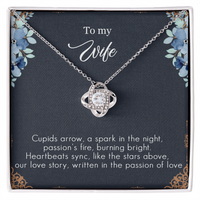 Load image into Gallery viewer, To my Wife - Cupids arrow - Love Knot Necklace
