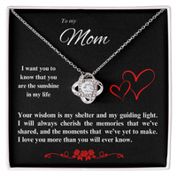 Load image into Gallery viewer, To my Mom - You are the sunshine in my life - Love Knot Necklace
