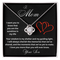 Load image into Gallery viewer, To Mom - I Want You To Know - Love Knot Necklace
