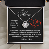 Load image into Gallery viewer, To Mom - I Want You To Know - Love Knot Necklace
