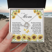 Load image into Gallery viewer, To My Mom - A Trust So Deep - Love Knot Necklace
