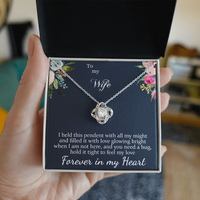 Load image into Gallery viewer, To my Wife - Forever in my Heart - Love Knot Necklace
