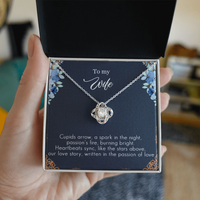 Load image into Gallery viewer, To my Wife - Cupids arrow - Love Knot Necklace

