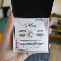 Load image into Gallery viewer, To Mom - Moms were made as a gift - Love Knot Necklace

