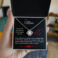 Load image into Gallery viewer, To my Mom - You are the sunshine in my life - Love Knot Necklace
