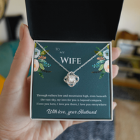 Load image into Gallery viewer, To my wife, My love for you is beyond compare, Love Knot Necklace
