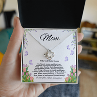 Load image into Gallery viewer, To my Mom - Why God Made Moms - Love Knot Necklace
