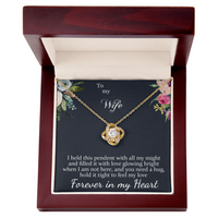 Load image into Gallery viewer, To my Wife - Forever in my Heart - Love Knot Necklace
