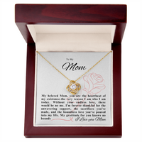 Load image into Gallery viewer, To my Mom - You Are The Heartbeat - Love Knot Necklace
