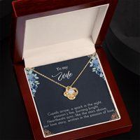 Load image into Gallery viewer, To my Wife - Cupids arrow - Love Knot Necklace

