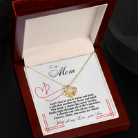 Load image into Gallery viewer, To my Mom - God&#39;s love in you is warm and kind - Love Knot Necklace
