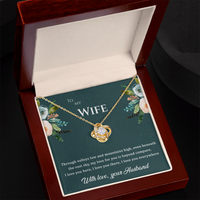 Load image into Gallery viewer, To my wife, My love for you is beyond compare, Love Knot Necklace

