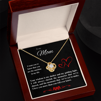 Load image into Gallery viewer, To my Mom - You are the sunshine in my life - Love Knot Necklace

