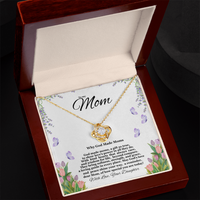 Load image into Gallery viewer, To my Mom - Why God Made Moms - Love Knot Necklace

