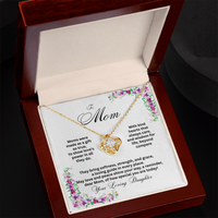 Load image into Gallery viewer, To Mom - Moms were made as a gift - Love Knot Necklace
