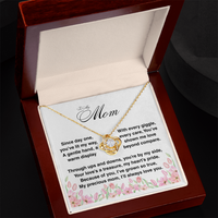 Load image into Gallery viewer, To My Mom - Your Love is a Treasure - Love Knot Necklace
